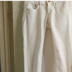 H&M low waist white skinny jeans